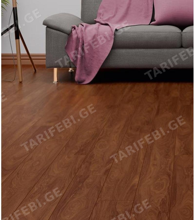 ლამინ. იატაკის საფარი 1380x145X10მმ Cl.32 AC-4 #4500 ITALYAN CEVIZI AVANGARD მწარ. Camsan