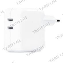 Apple 35W Dual USB-C ადაპტერი