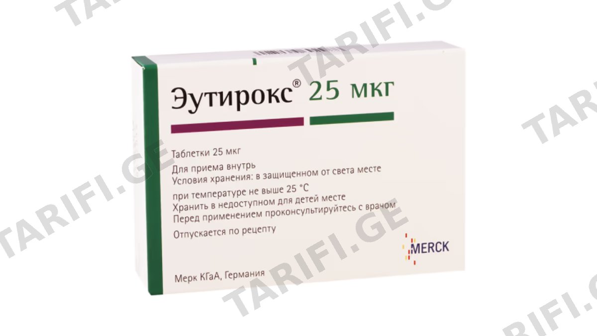 ეუთიროქსი ტაბ. 25მკგ.N100
