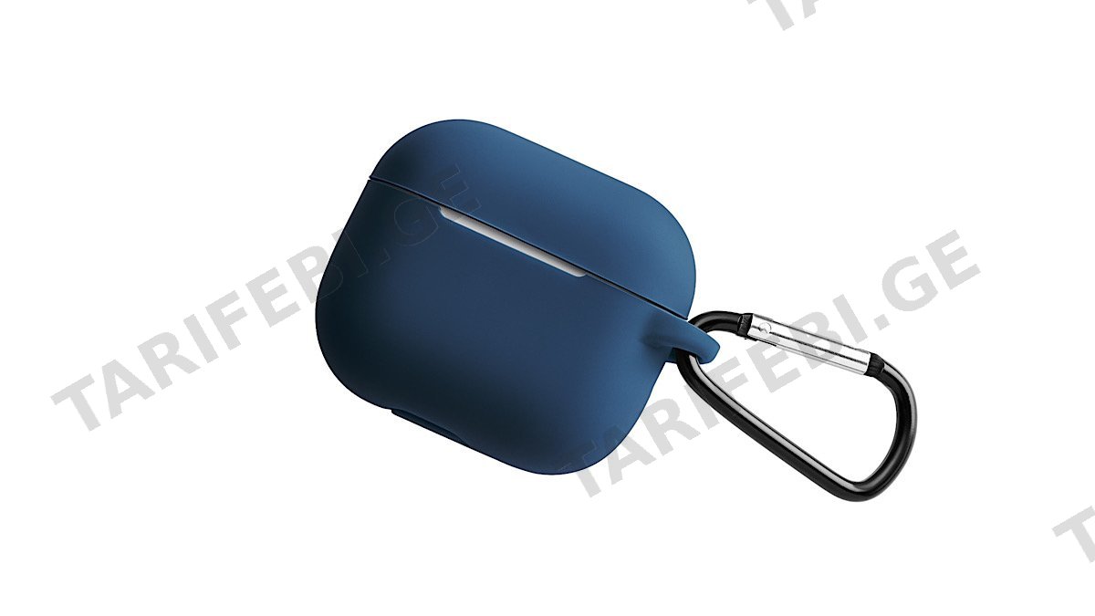 holdit Silicon Case for Airpods 3 მყარი სილიკონის ქეისი მუქი ლურჯი (25557)