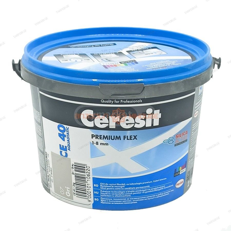 ფუგა ceresit CE-40 2 კგ  წყალმდეგი (ნაცრისფერი)