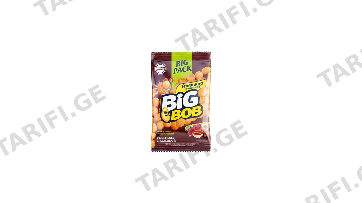 BIG BOB არაქისი საქონლის ხორცი- 90გრ