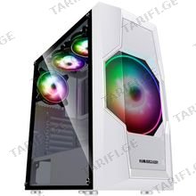 ქეისი 2E GAMING COMPUTER CASE TURBO (G2057W) , MIDT, 2xUSB2.0,1xUSB3.0, 1x200+3x120ARGB,TG (SIDE PANEL), WITHOUT PSU WHITE MIDT (2E-G2057W)