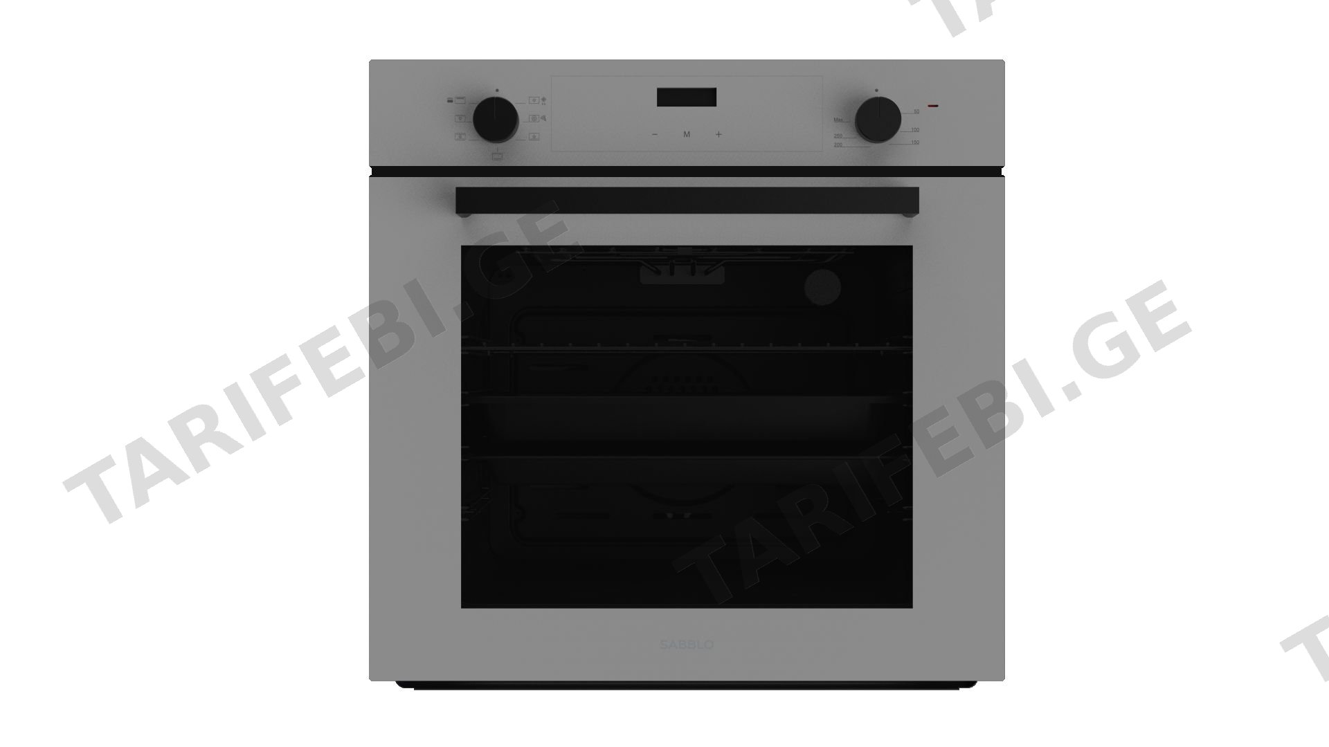 ჩასაშენებელი ღუმელი Sabblo CASUAL 60 GREY GLASS (BOD0+6)
