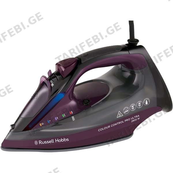 ორთქლის უთო Russell Hobbs 27281-56/RH Colour Control Pro, 2800W, Steam Iron, Purple