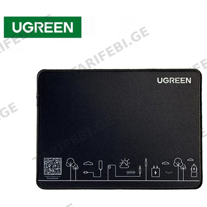 მაუსის პადი UGREEN CY016 (M ზომა) შავი