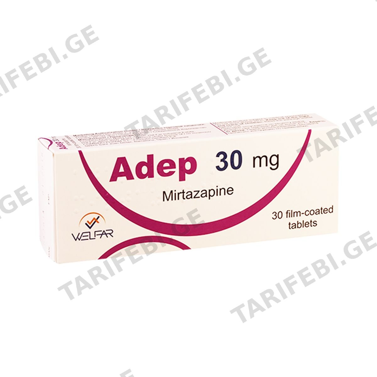 ადეპი - Adep 30მგ 30 შემოგარსული ტაბლეტი
