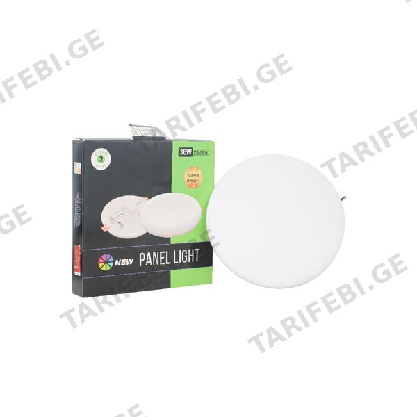 LED პანელური სანათი მრგვალი 3w-7000k