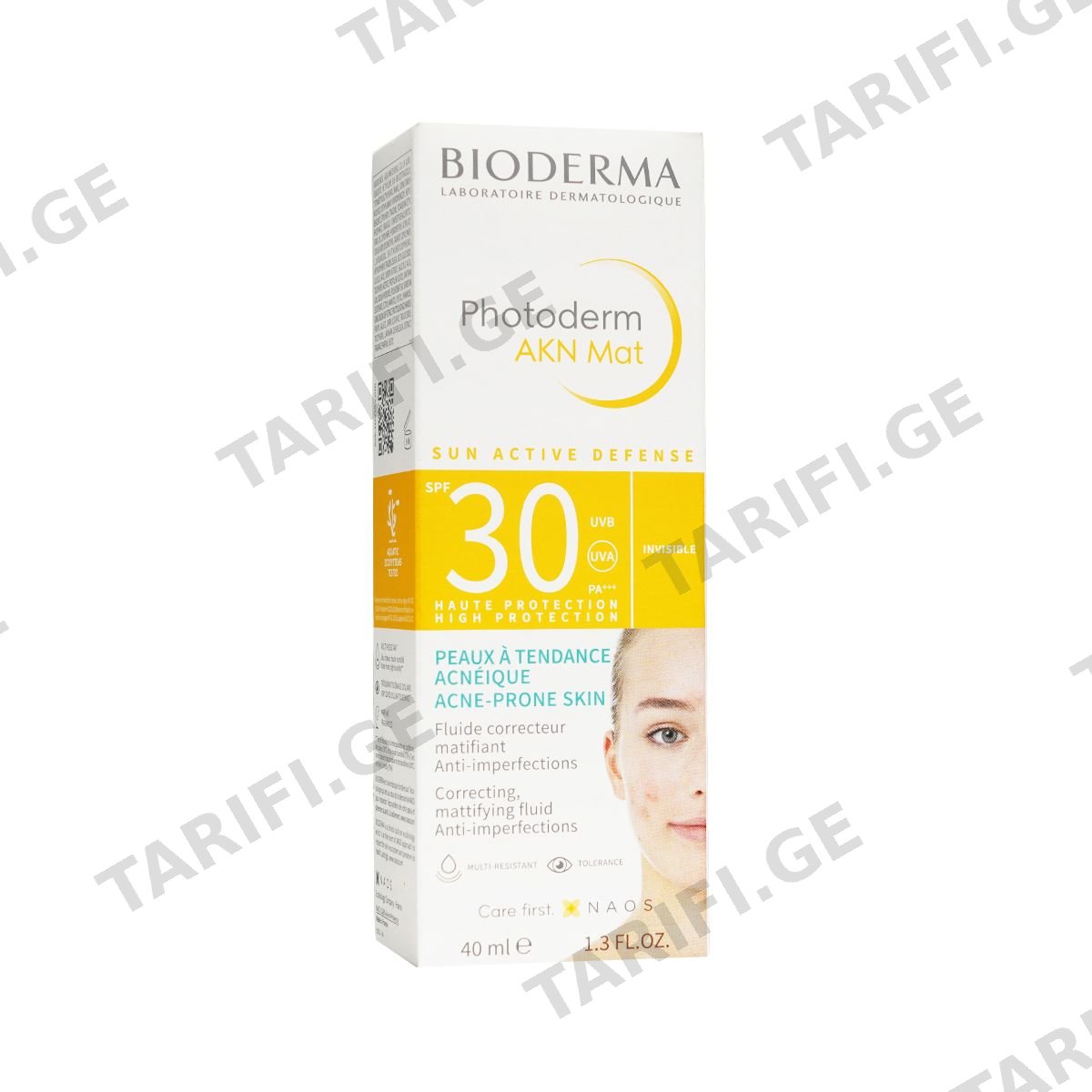 მზის დამცავი Photoderm AKN SPF30 40 მლ 3691 ბიოდერმა - Bioderma