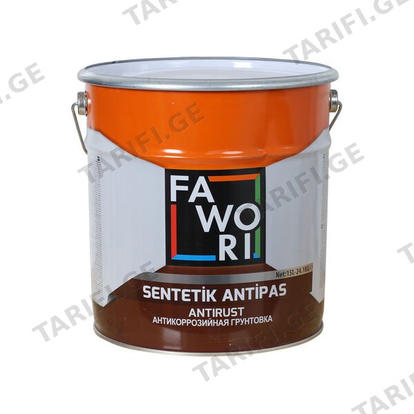 15ლ თეთრი ანტიკოროზიული საღებავი FAW.SYN. ANTIPASS KIRLY BEYAZ 15LT