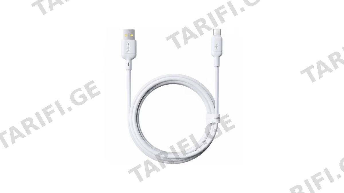 Baseus Silky Fast Charging Data Cable USB-A to USB-C 3A 1m P10377703213-02