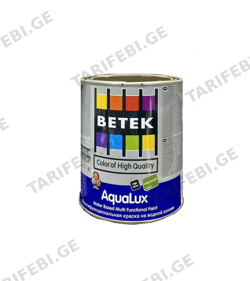 საღებავი მულტიფუნქციური BETEK AQUALUX RG 1 0.75ლტ