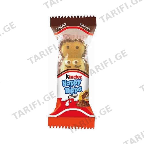 ორცხობილა Happy Hippo /kinder/ 30გ
