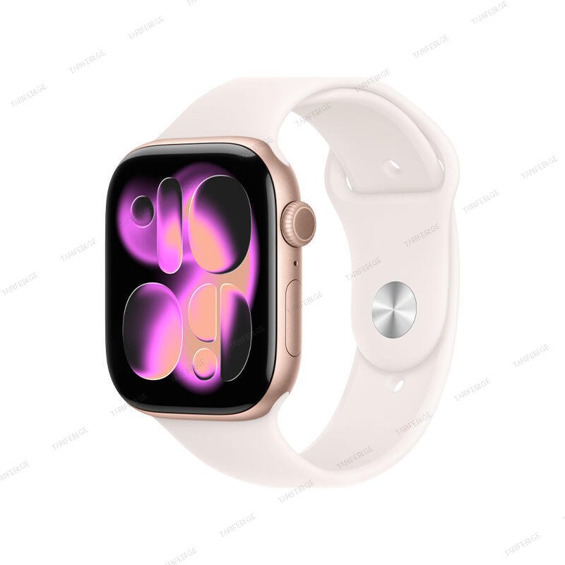Apple Watch Series 11 GPS 46mm Rose Gold Aluminium Case With Light Blush SB MEV74 M/L