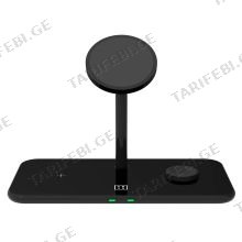 PW3R 3-in-1 Wireless Desktop Charger უსადენო დამტენი