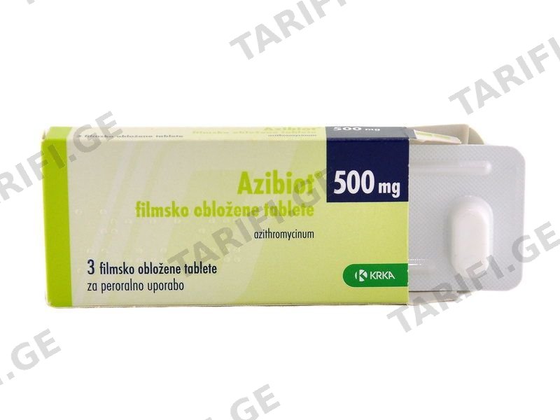 აზიბიოტი - Azibiot 500 მგ. 3 ტაბლეტი