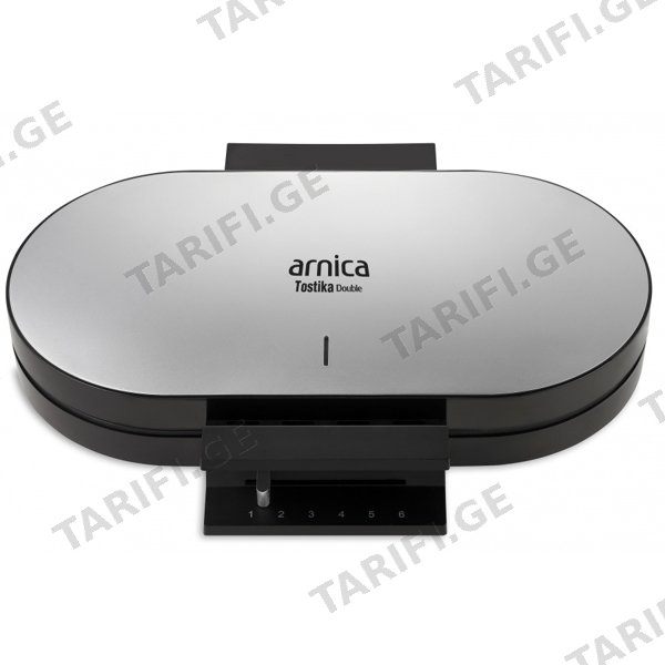 ვაფლის აპარატი ARNICA GH26230, 1200W, WAFFLE MAKER, BLACK/SILVER