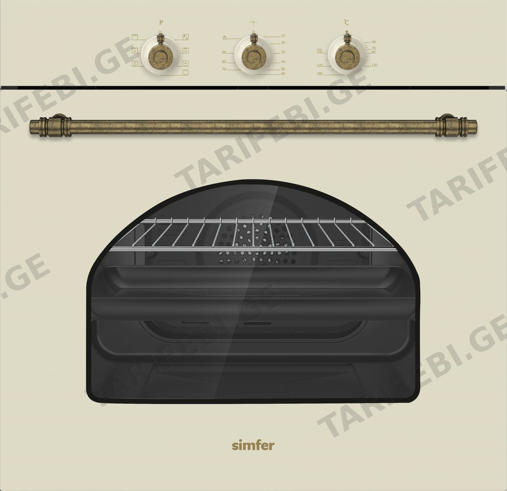 ჩასაშენებელი ღუმელი Simfer B6ES108RSC