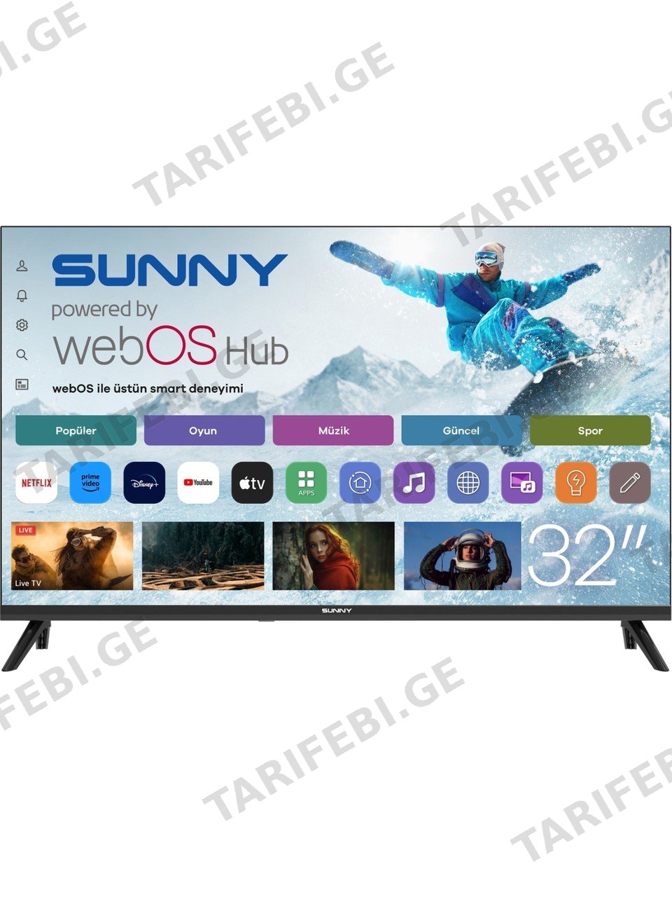 SUNNY 32'' (SN32HMLN-W02S) WebOS