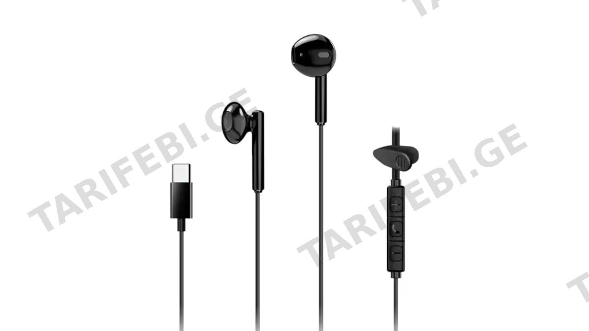 Genius HS-M366 Type-c ყურსასმენი სადენით შავი (62725)