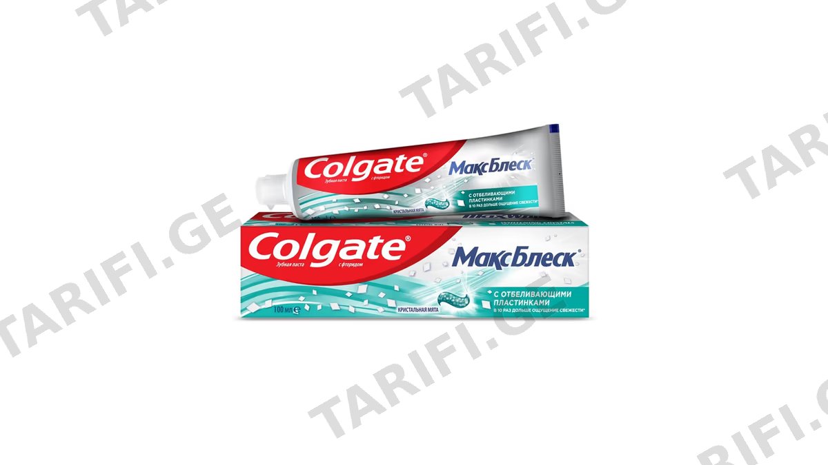 COLGATE MaxWhite Chrystall Mint 100 მლ. კბილის პასტა 1ც