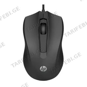 HP 100 Wired Mouse Black (6VY96AA)