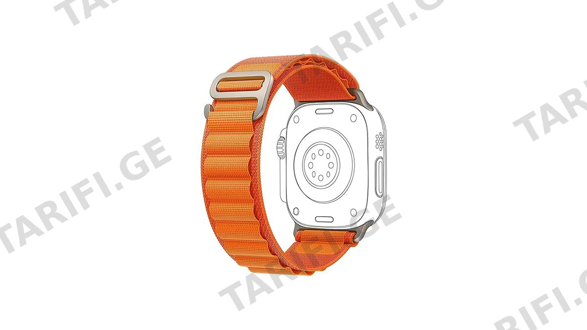 Watch Ultra series (38/40/41mm) Nylon Alpine Loop სამაჯური სტაფილოსფერი