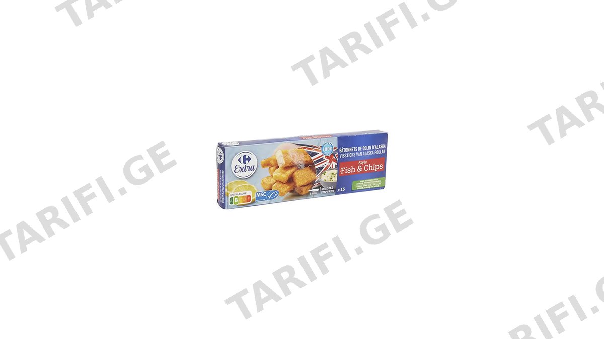 CRF თევზის ჩხირები 15X27გ