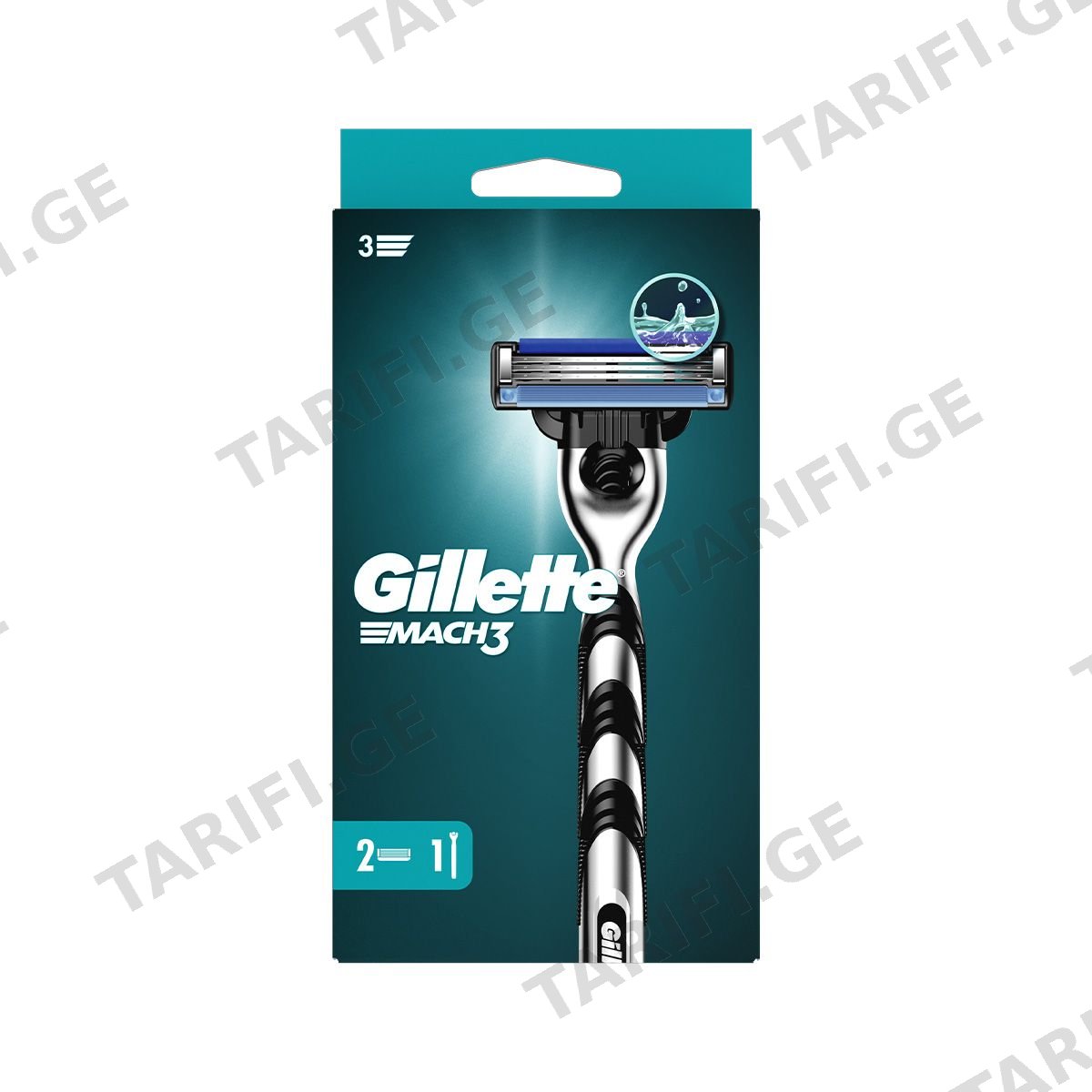 საპარსი დანადგარი მაჩ-3 2 პირით 0676 ჯილეტი - Gillette