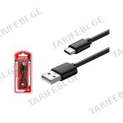 სატენი კაბელი USB type-A to type-C cable EUCC01  Emto
