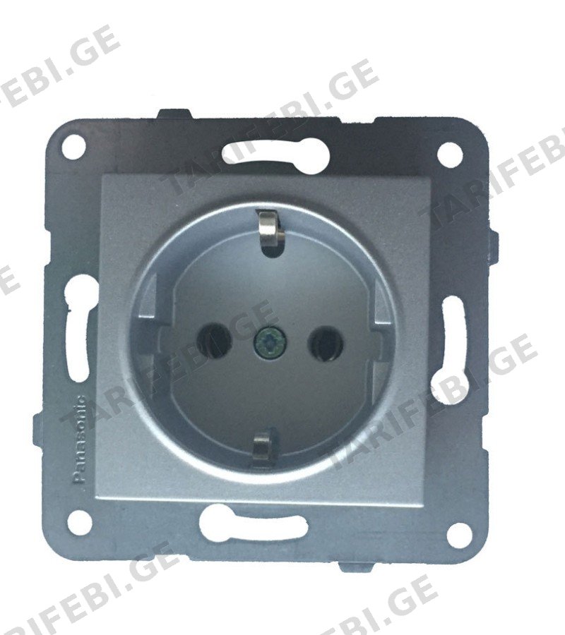 როზეტის მექანიზმი დამიწებით KARRE PLUS SILVER WKTT02022SL-EU1 Panasonic