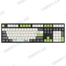VARMILO VEA108 PANDA R2 CHERRY MX BLUE სადენიანი მექანიკური კლავიატურა