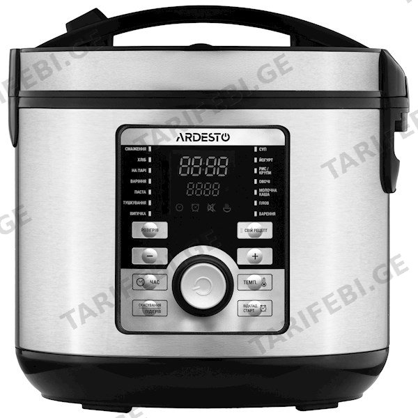 მულტსახარში Ardesto MC-P17, 860W, 5L, Multifunction Cooker, Silver