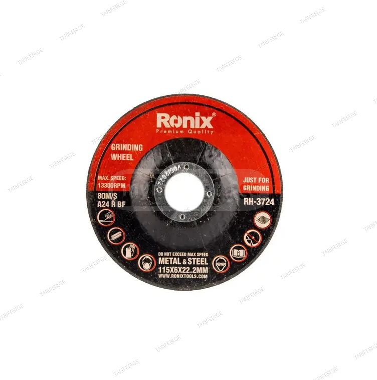 ფოლადის სახეხი დისკი Ronix RH-3724, 115*6.0 მმ