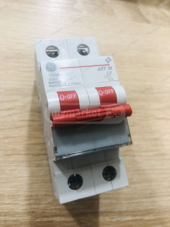 გამომრთველი 2P 100A G&E General Electric