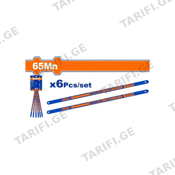 ლითონის საჭრელი ხერხის პირები 6ცX18T 300მმ (WHB2118) WADFOW