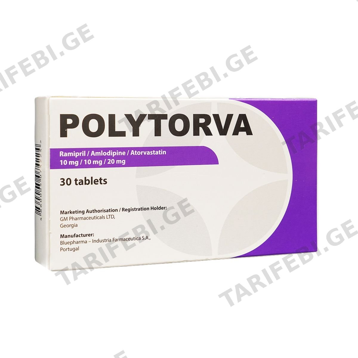პოლიტორვა - Polytorva 10/10/20მგ 30 ტაბლეტი