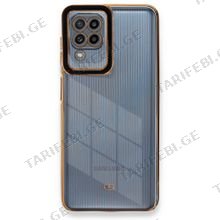 Samsung Galaxy A22, M22, M32, Liva lense Case სილიკონის ქეისი - შავი