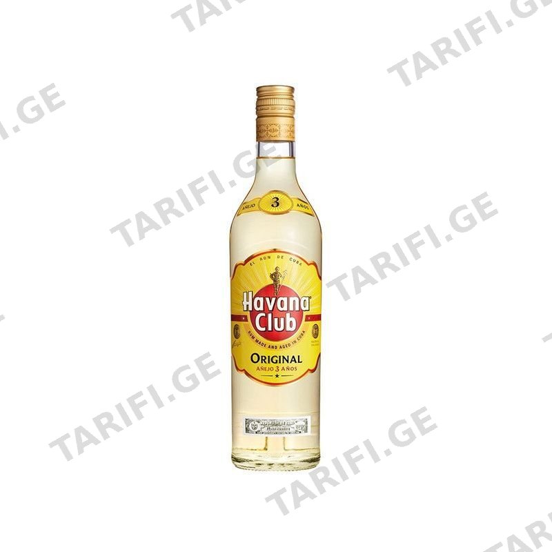HAVANA CLUB რომი 40 % 3წ-0.7ლ