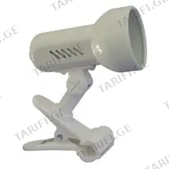 მაგიდის სანათი მოკლე Lamkur 1хE14 40W თეთრი