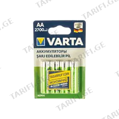 აკუმულატორი VARTA AA 2700 mAh 4 ც.