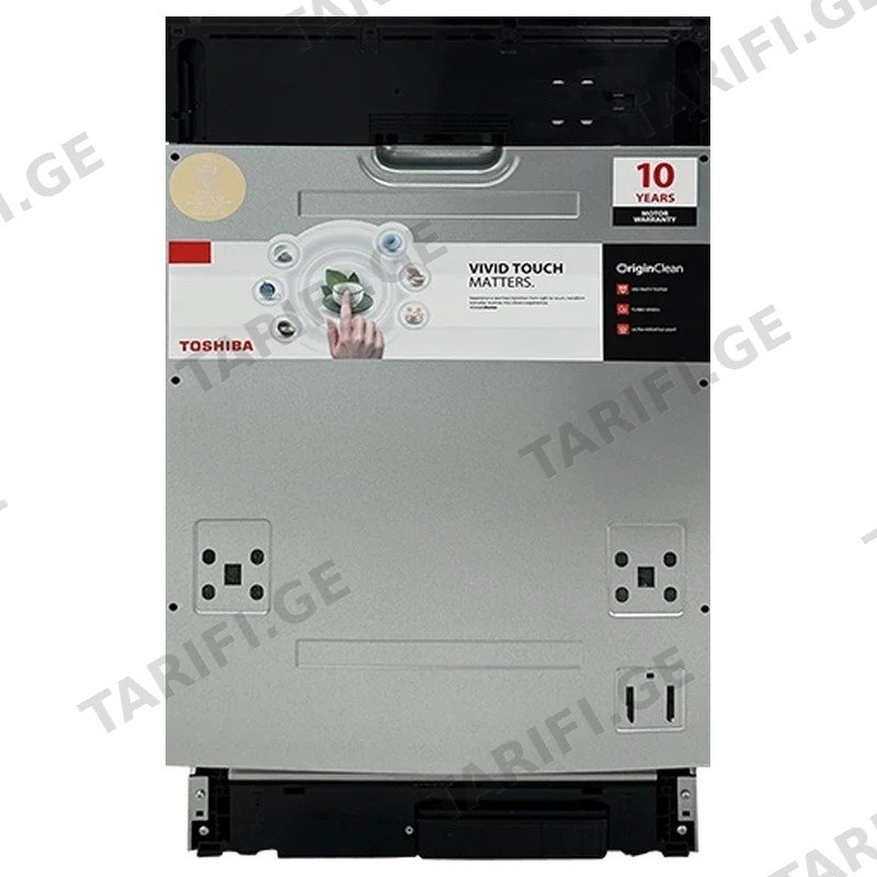 ჩასაშენებელი ჭურჭლის სარეცხი მანქანა TOSHIBA DW-10B2(B)-CIS 10 პერსონაზე