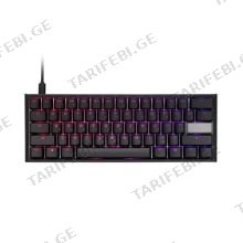 DUCKY ONE 2 MINI CHERRY RED RGB LE სადენიანი მექანიკური კლავიატურა