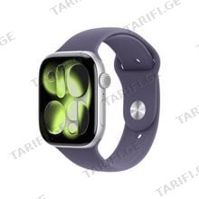 Apple Watch Series 11 GPS 46mm Silver Aluminium Case With Purple Fog Sport Band MEV94 S/M სმარტ საათი