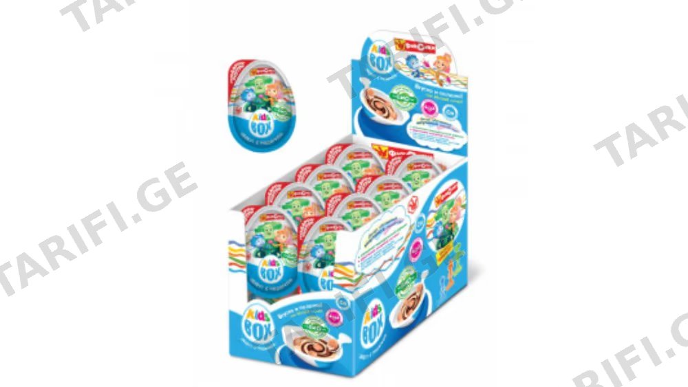 ქიდს-ბოქსი ხრაშუნა Disney Cars 20გრ