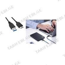 KINGDA KDUSB3001 USB-female to USB-micro B გადამყვანი კაბელი 0.5მ.