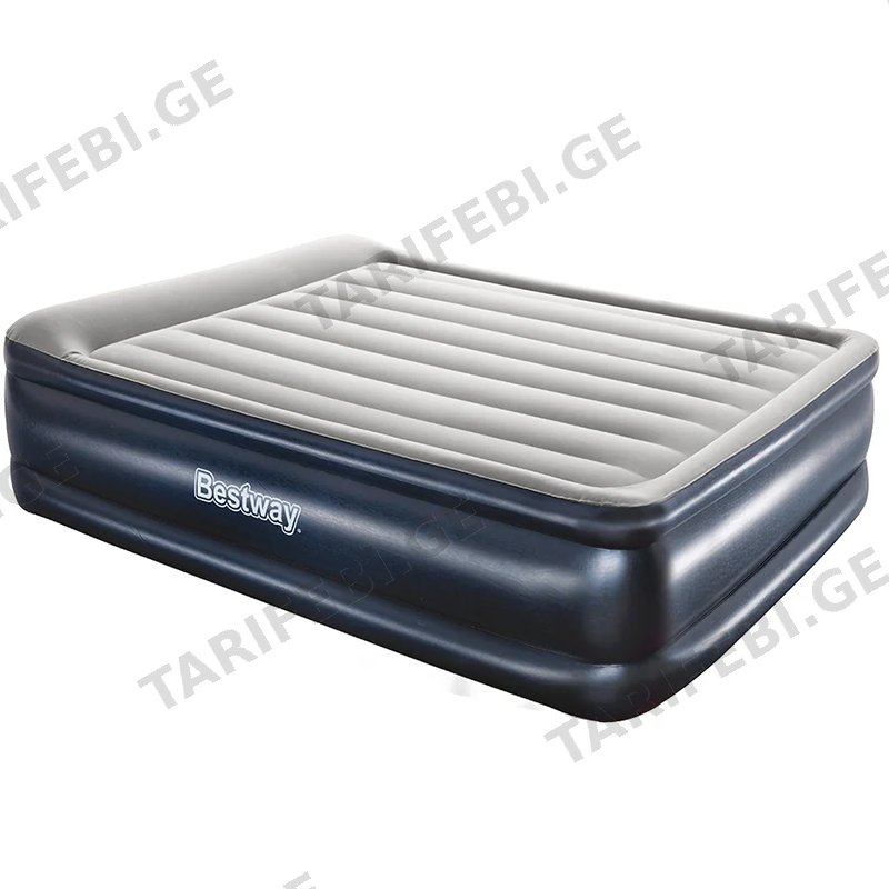 გასაბერი ლეიბი ჩამონტაჟებული ნასოსით BESTWAY 67630 (203 X 152 X 46 CM)