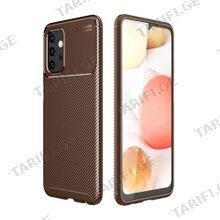 კარბონის ქეისი Samsung Galaxy A32 Focus Carbon Case - ყავისფერი