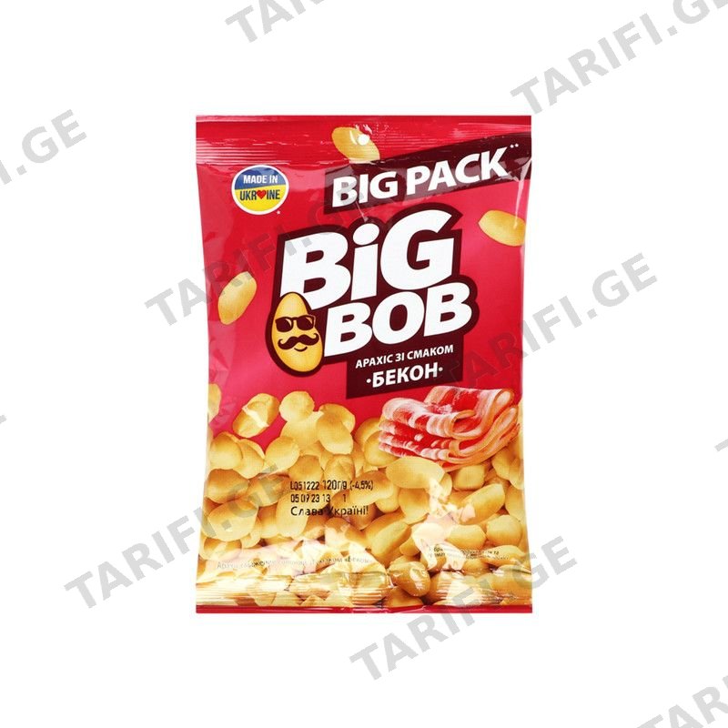 BIG BOB მიწისთხილი შაშხისარომ130გრ