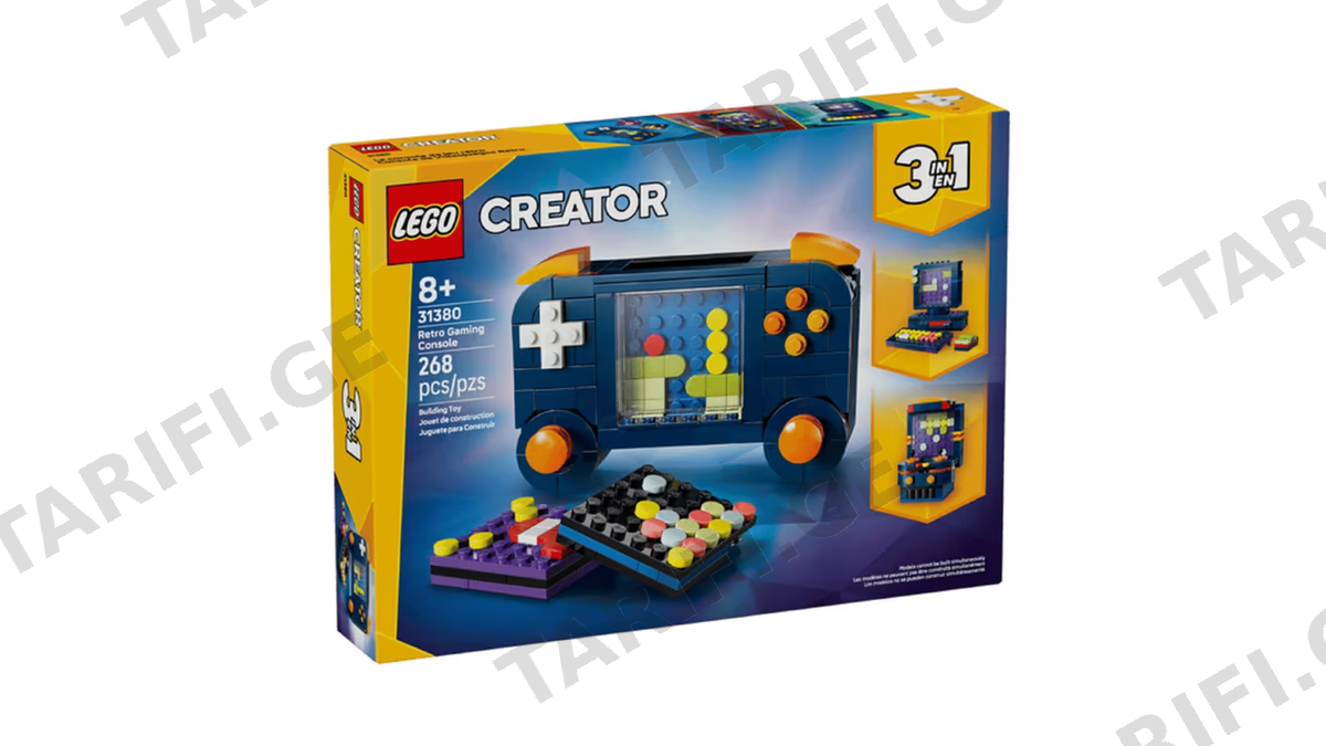 ასაწყობი კონსტრუქცია Lego 31380 Creator 3-in-1 Retro Gaming Console, Prefabricated Construction